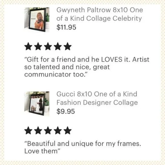 High Fashion Handmade 8x10 Fashion Collage - Picture 11 of 12